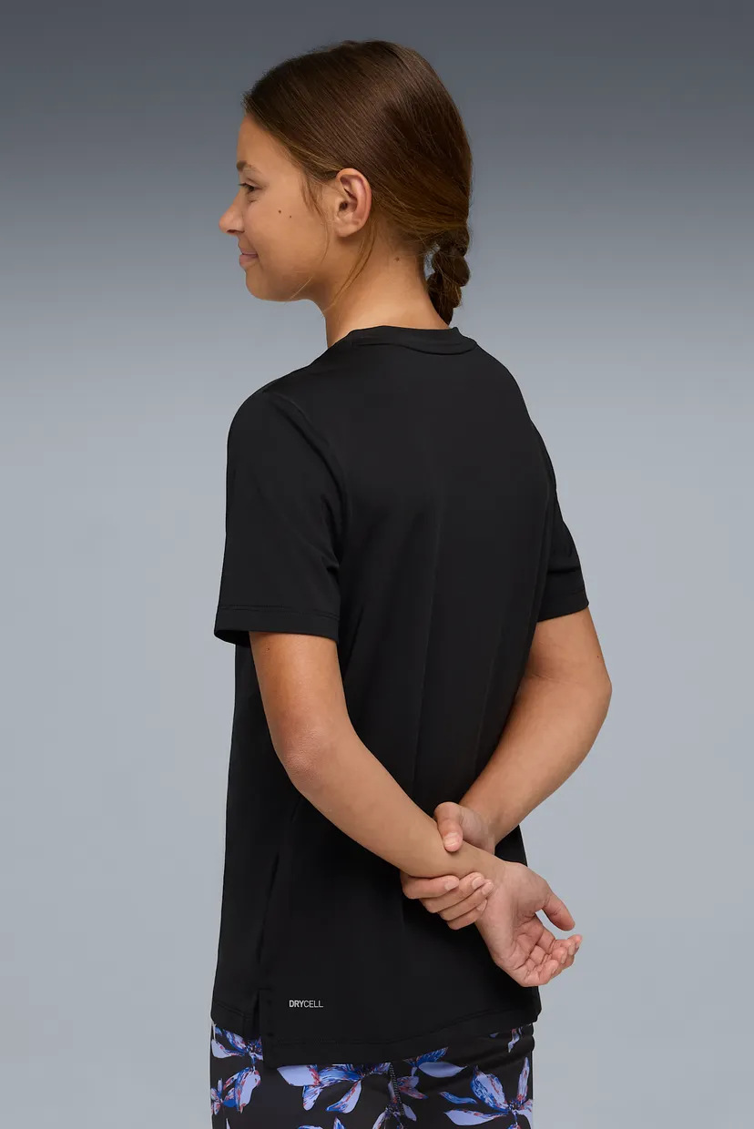 Детская черная футболка Essentials Training Logo Graphic Tee Youth 3