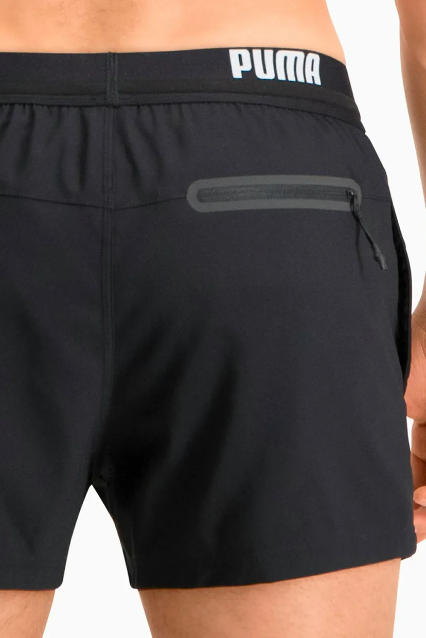 Мужские черные плавательные шорты PUMA Swim Men Logo Short Length Swim Shorts 5