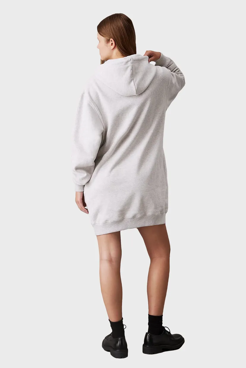 Женское светло-серое платье CHENILLE MONOLOGO HOODIE DRESS 3