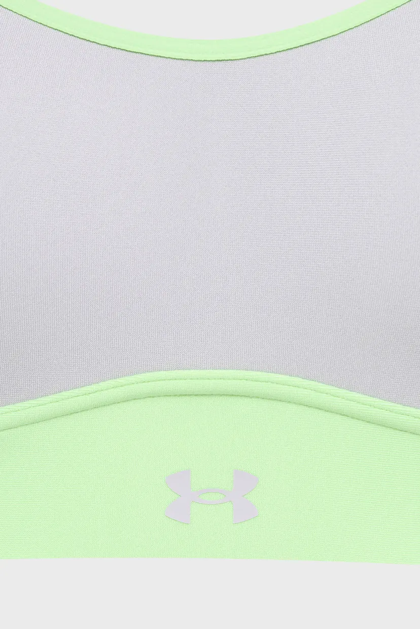 Жіночий сірий топ UA Infinity Mid 2.0 Bra-GRN 3