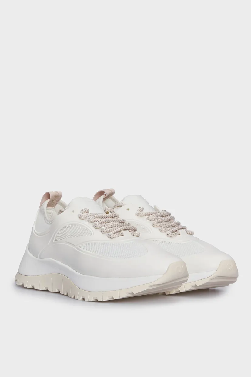 Жіночі білі кросівки RUNNER LACE UP CAGING 3
