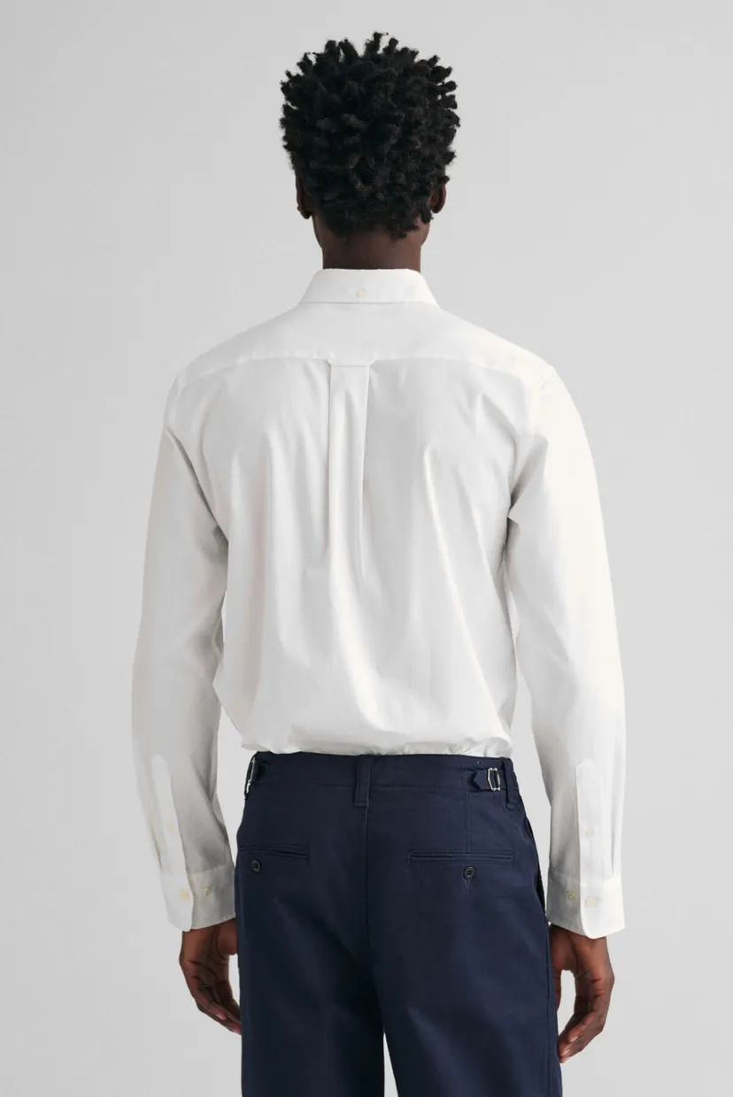 Чоловіча біла сорочка REG PINPOINT OXFORD SHIRT 3