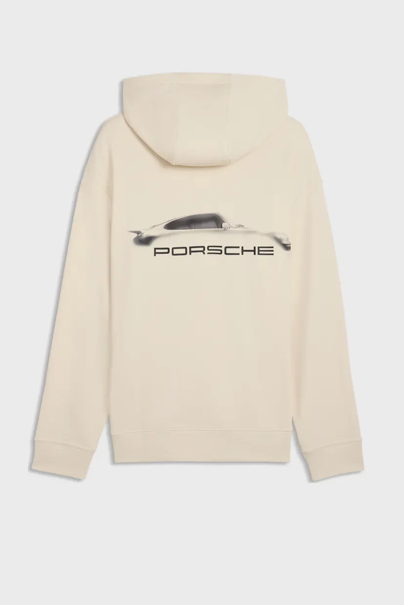 Мужское бежевое худи Porsche Legacy Graphic Hoodie Men 5