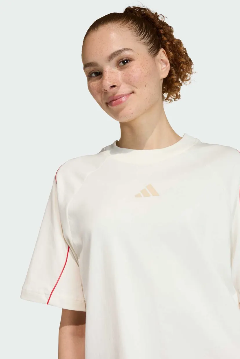 Жіноча біла футболка Stadium 3-Stripes 4