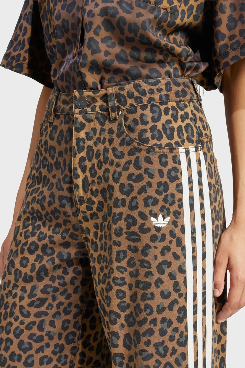 Жіночі коричневі джинси з візерунком adidas Originals Loose 4