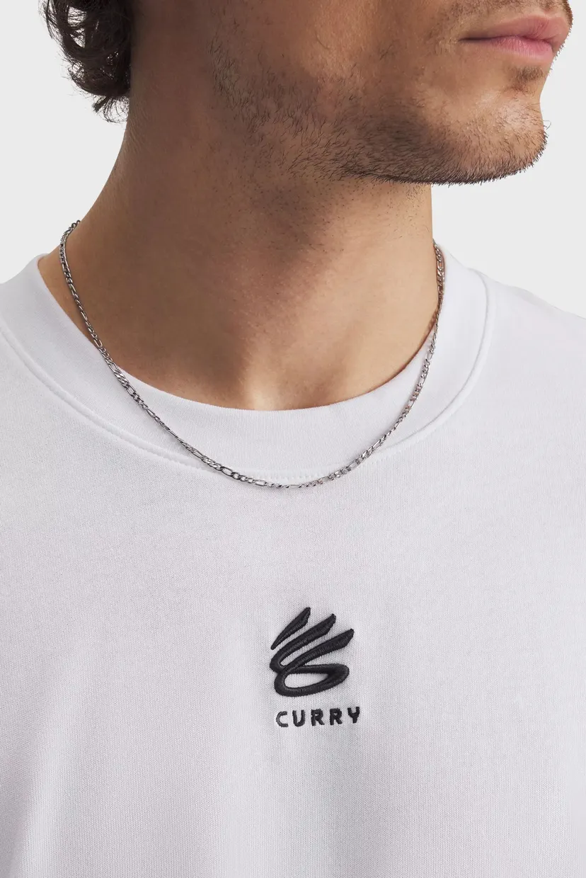 Чоловіча біла футболка Curry Hvyweight Logo Tee-WHT 3