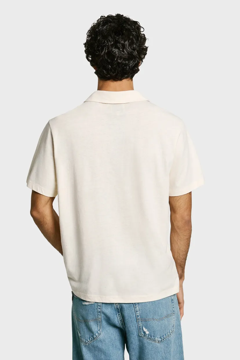Чоловіче біле поло PLAIN PURNEY POLO 3