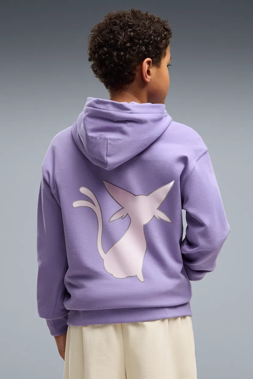 Детское сиреневое худи PUMA x POKEMON Relaxed Graphic Hoodie Youth 3