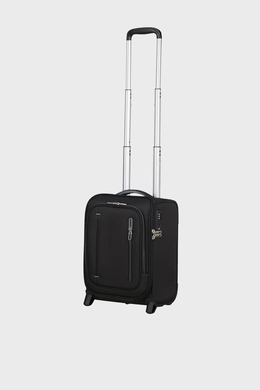 Черный чемодан 40 см CLOUDRIDER JET BLACK 6