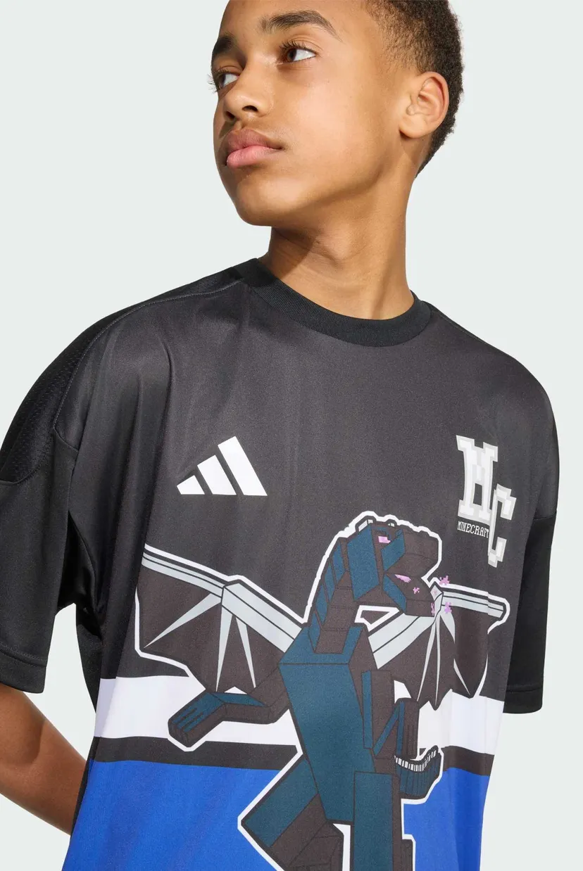 Детская черная футболка ADIDAS MINECRAFT 4