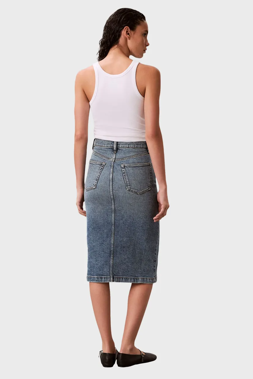 Женская голубая джинсовая юбка ZIP FRONT VINTAGE 4