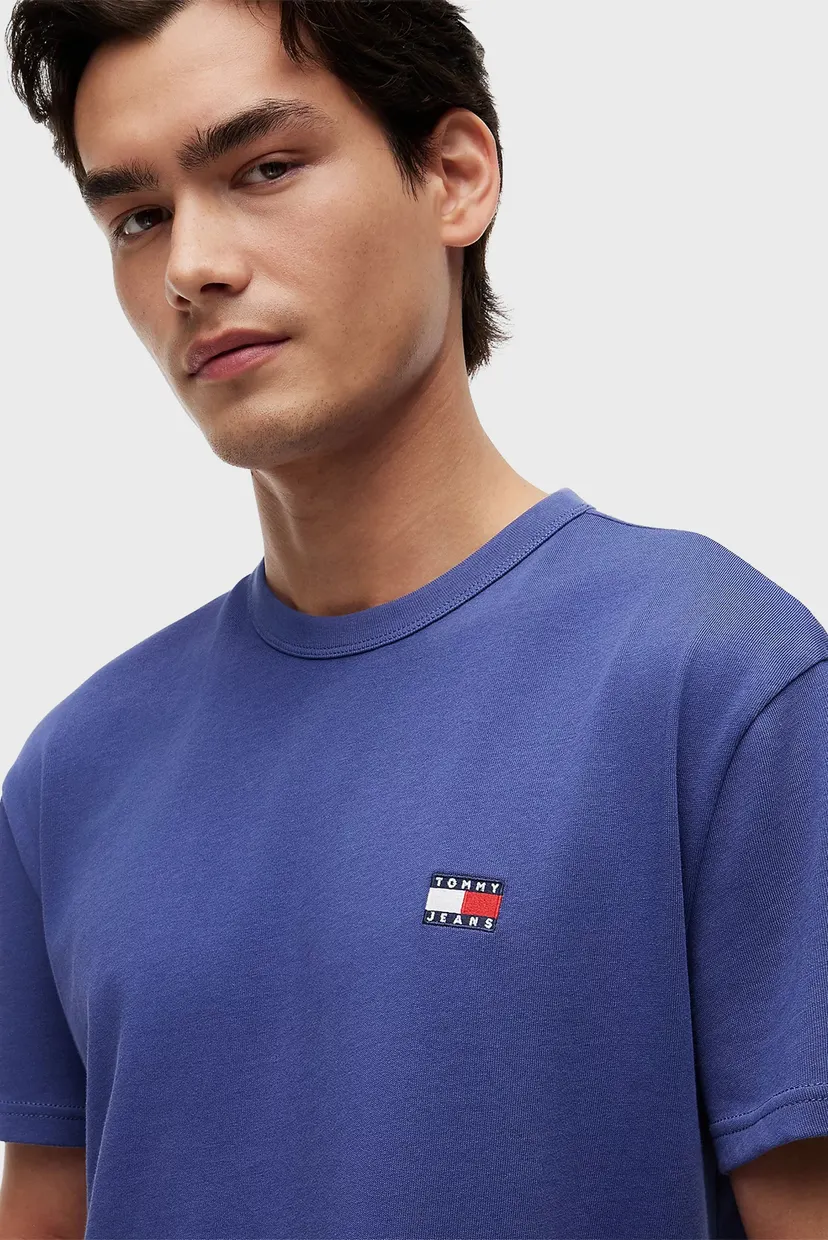 Чоловіча фіолетова футболка REG BADGE TEE EXT 4