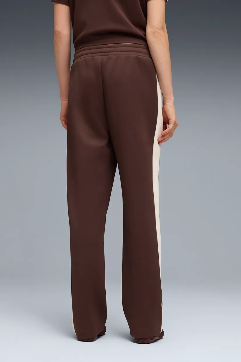Женские коричневые спортивные брюки T7 ALWAYS ON Straight Track Pants Women 3