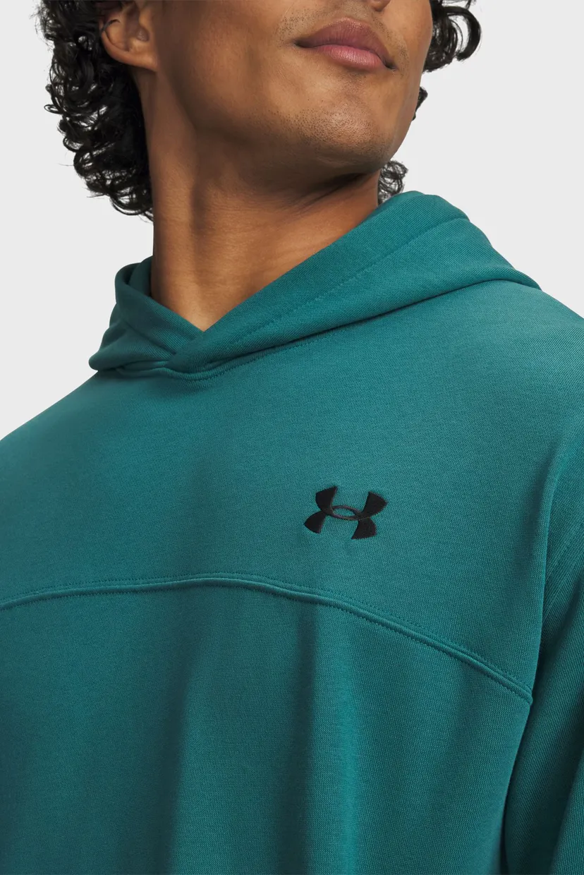 Чоловіче зелене худі UA Rival LW Hoodie 3