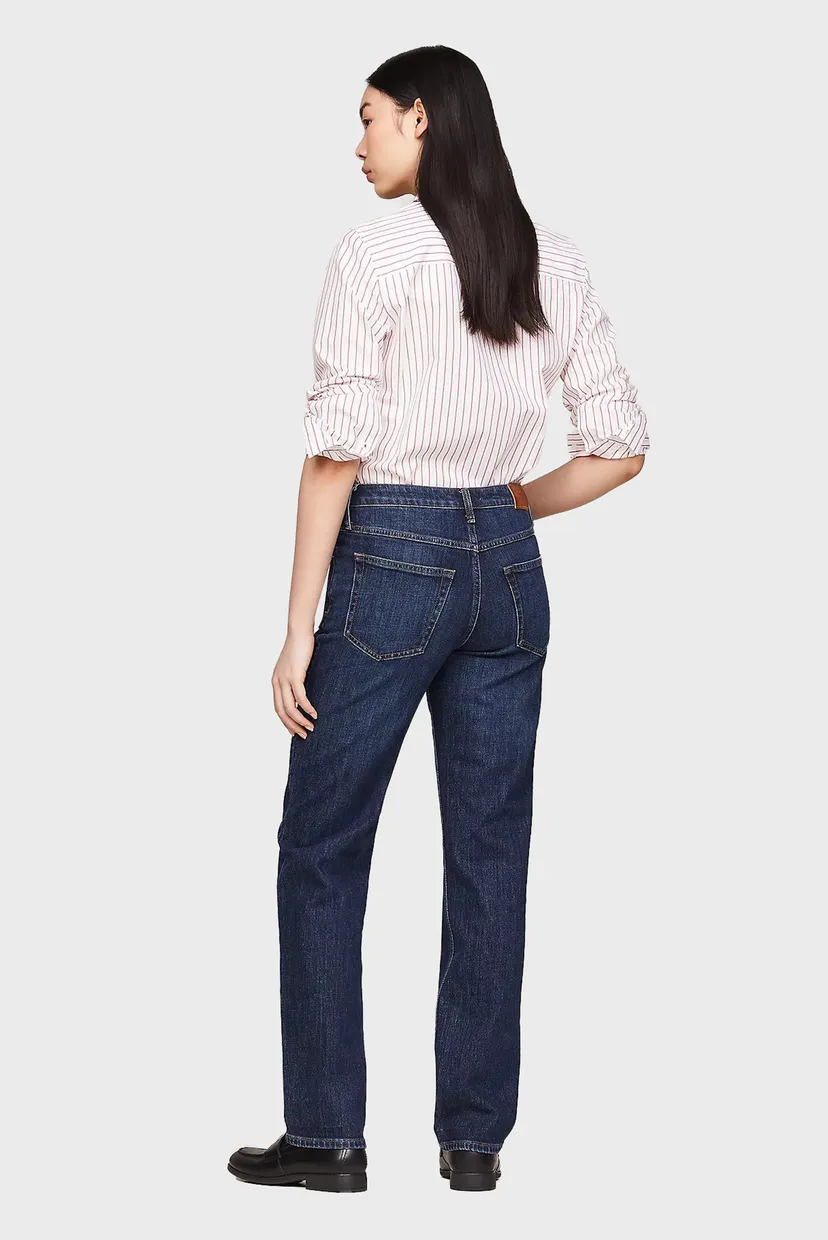 Жіночі темно-сині джинси CLASSIC STRAIGHT RW DARK BLUE 3