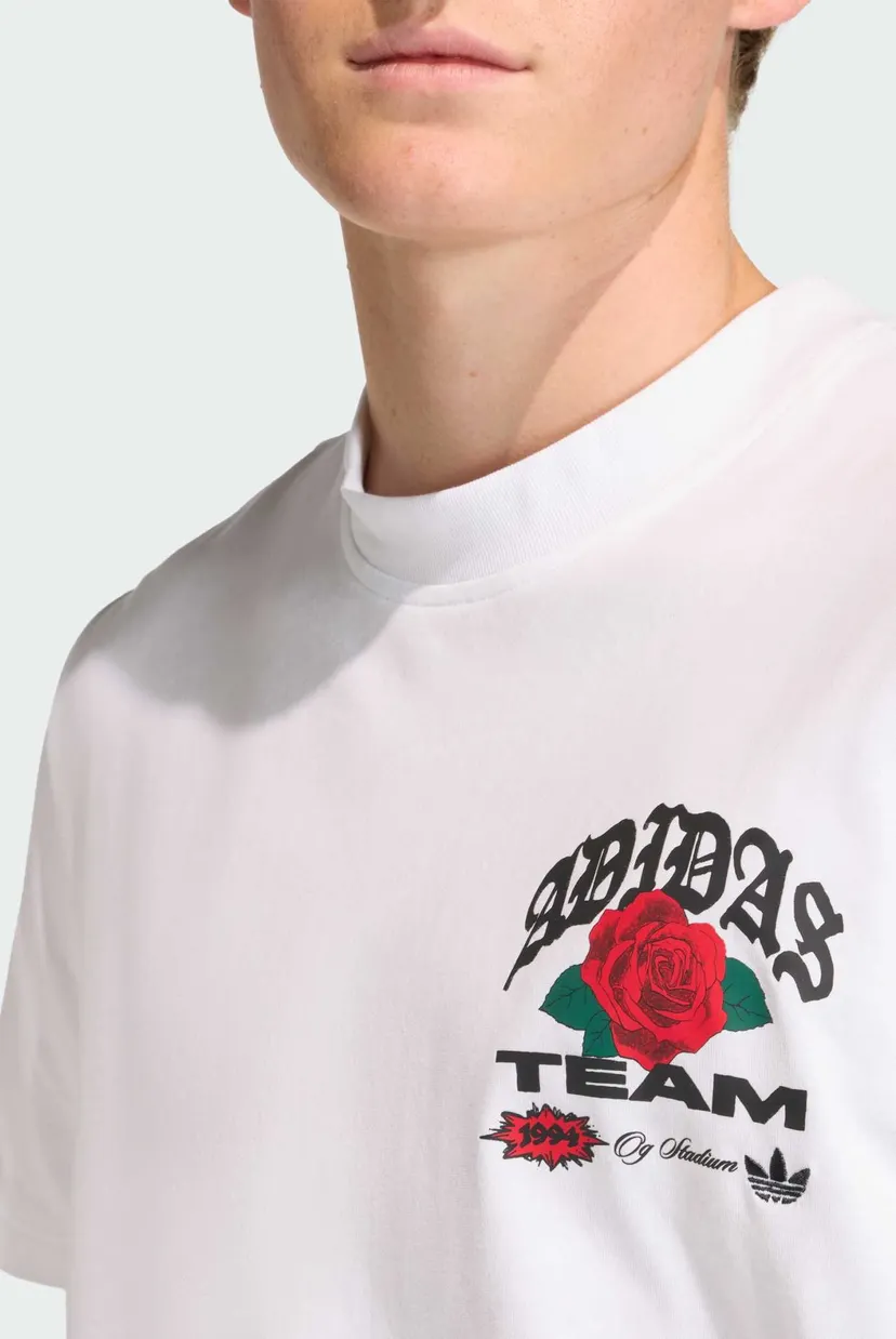 Мужская белая футболка GFX ROSES 4