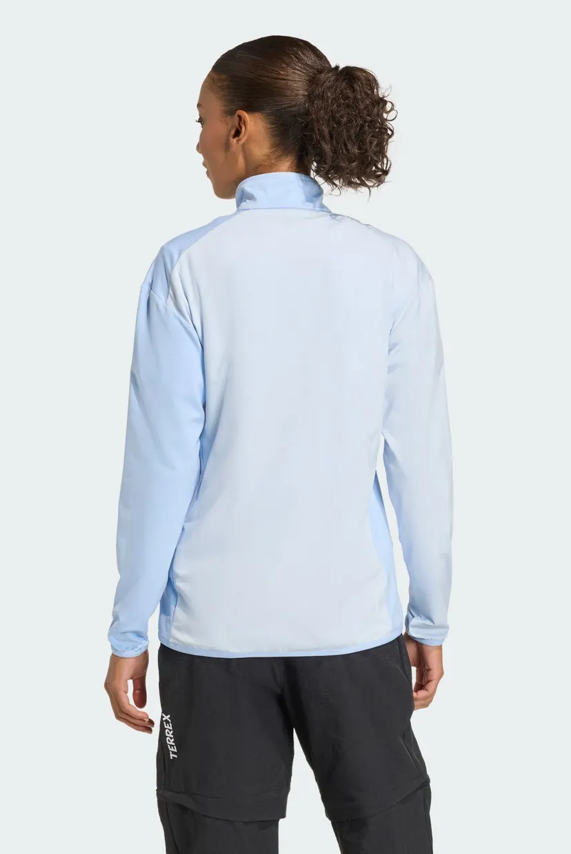 Женская голубая спортивная кофта Terrex Multi CLIMAWARM Full-Zip Tech Fleece 3