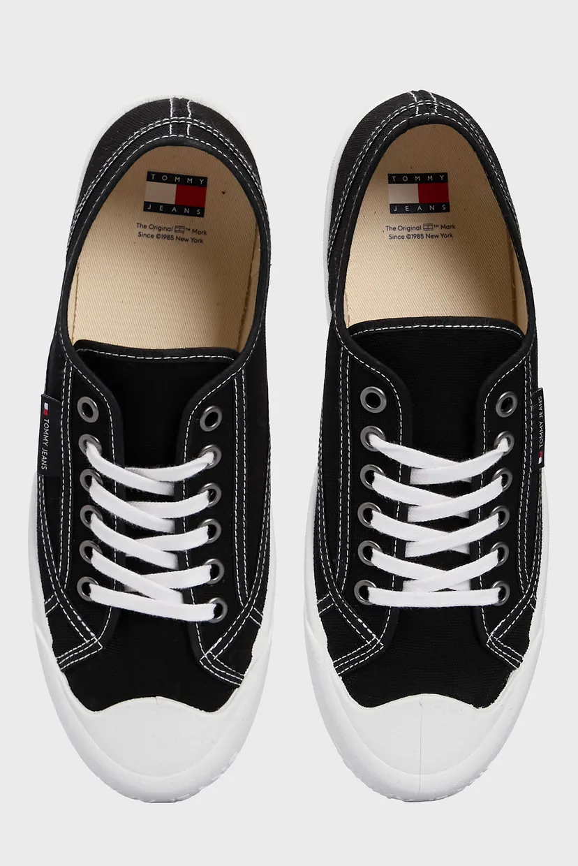 Мужские черные кеды TJM FLEXIBLE OUTSOLE LACE UP 4