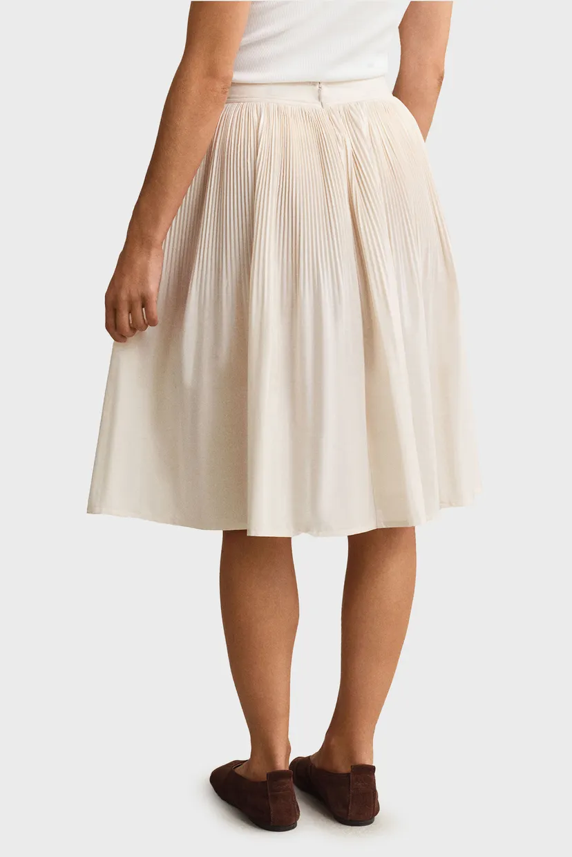 Женская белая юбка PLEATED 3