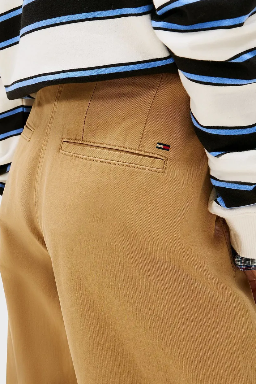 Жіночі бежеві брюки OVS WIDE LEG CHINO 4