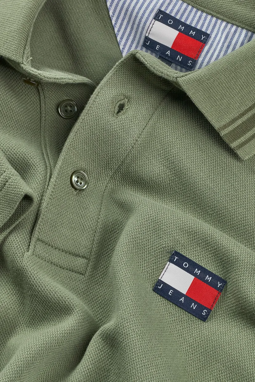 Чоловіче зелене поло BRANDED NECK 5