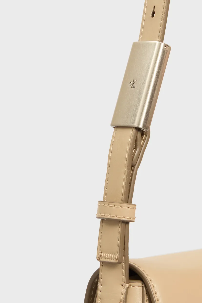 Женская бежевая сумка BELTED SMALL SHOULDER BAG 5