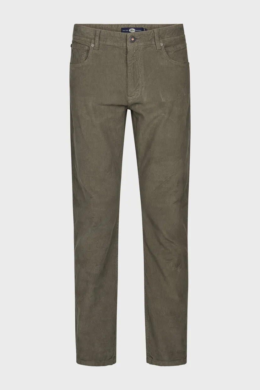 Мужские оливковые вельветовые джинсы Tapered 8