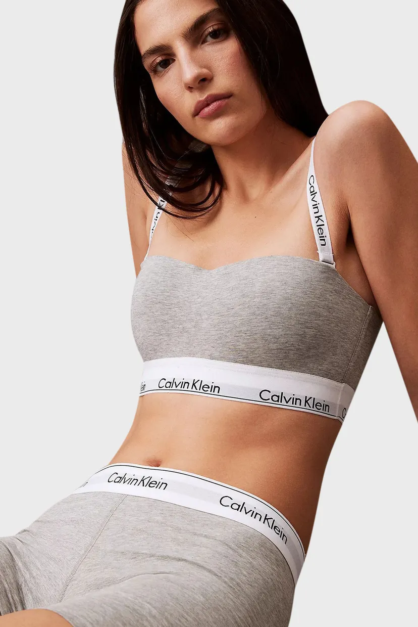 Женский серый топ LIGHTLY LINED BANDEAU 5