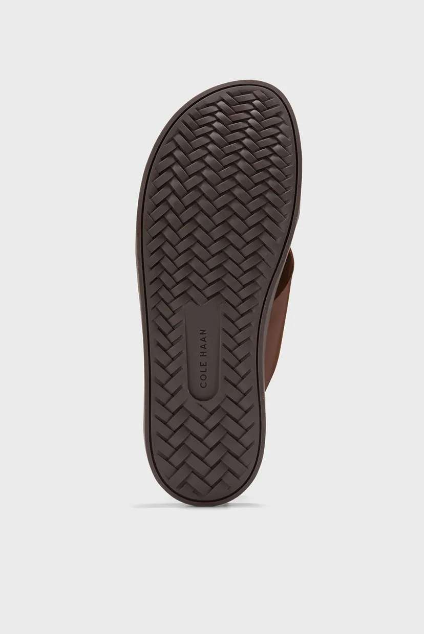 Чоловічі коричневі шкіряні слайдери Nantucket Cross Strap 6