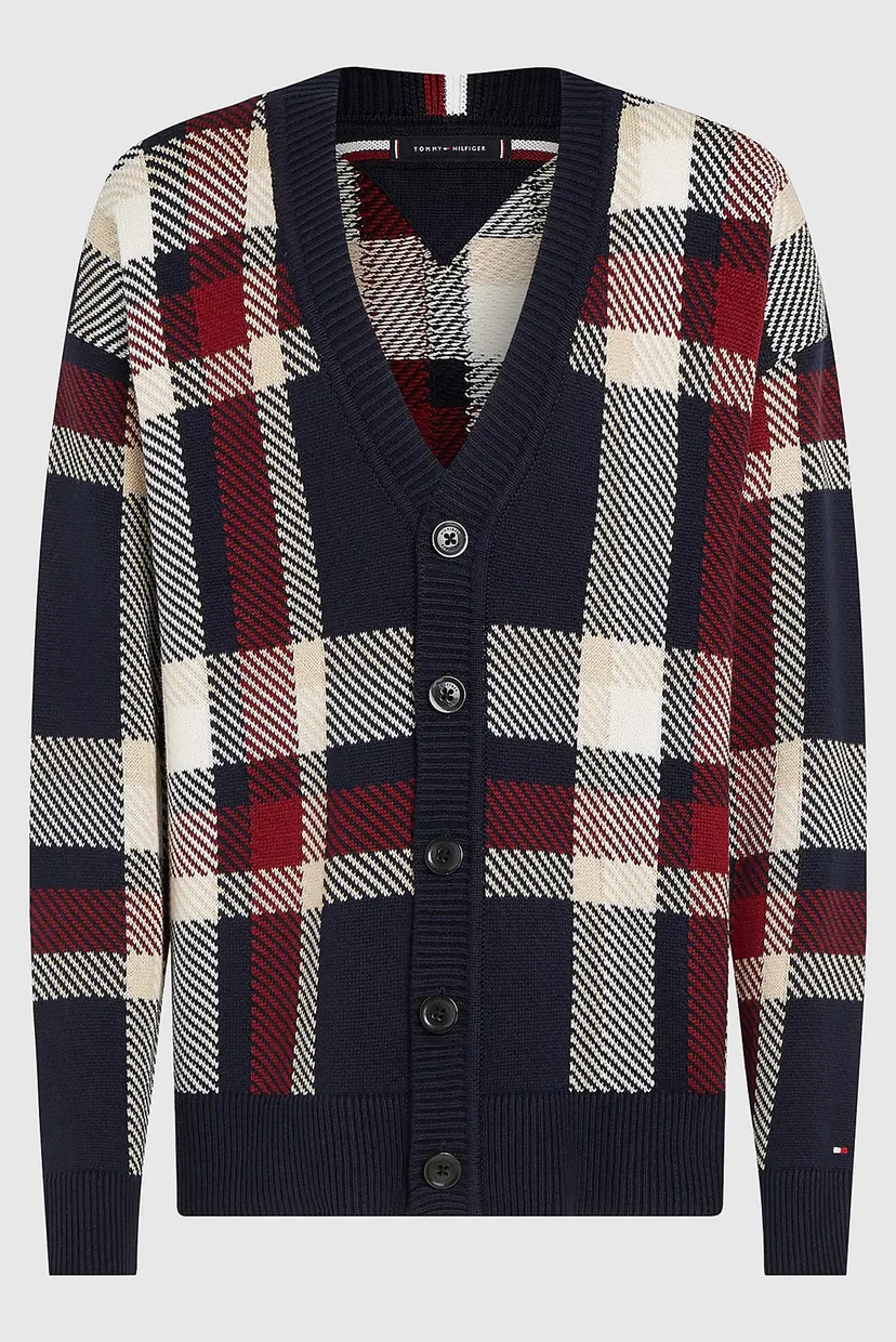 Чоловічий картатий кардиган CHECK CARDIGAN 5