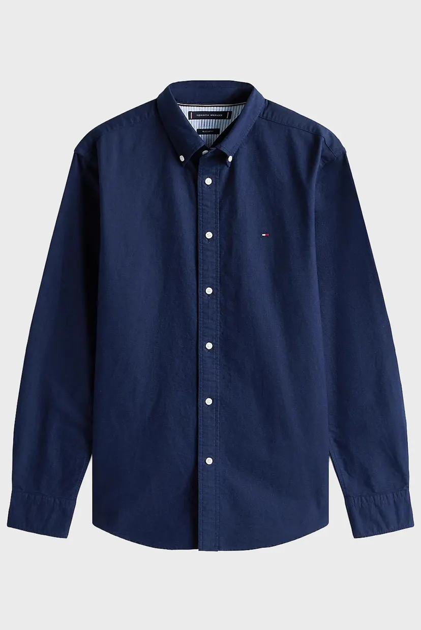 Чоловіча темно-синя сорочка SOLID HERITAGE OXFORD 5