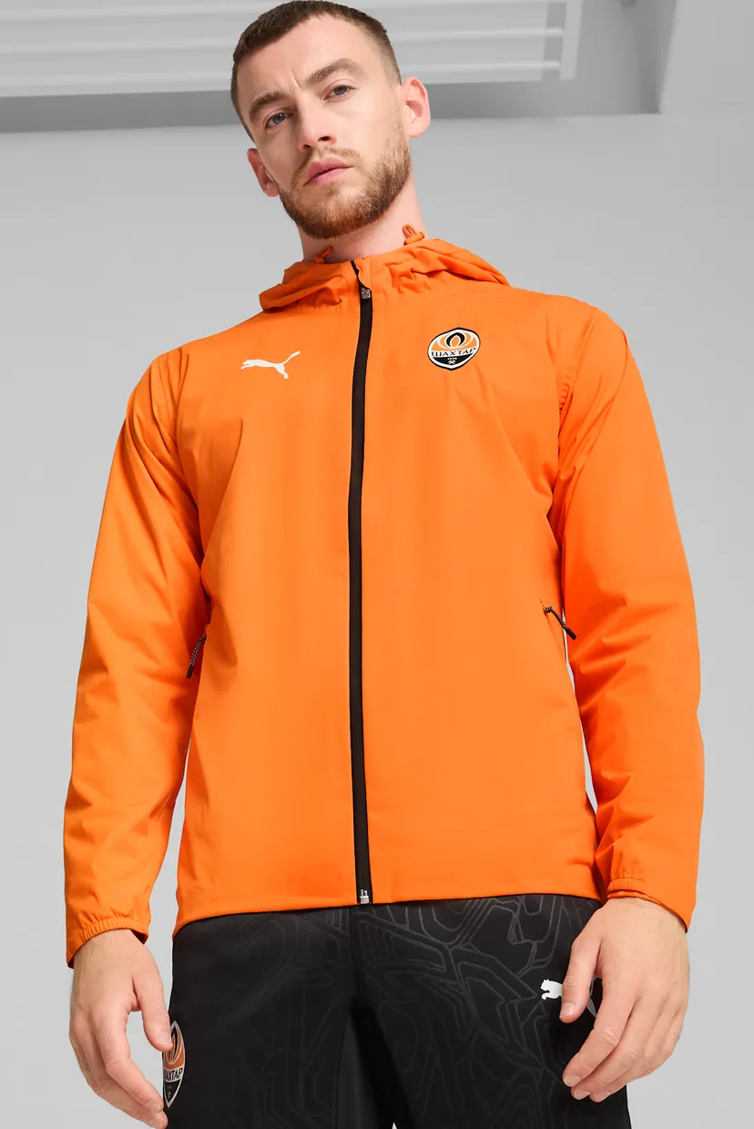 Мужская оранжевая куртка FC Shakhtar Donetsk Training Rain Jacket