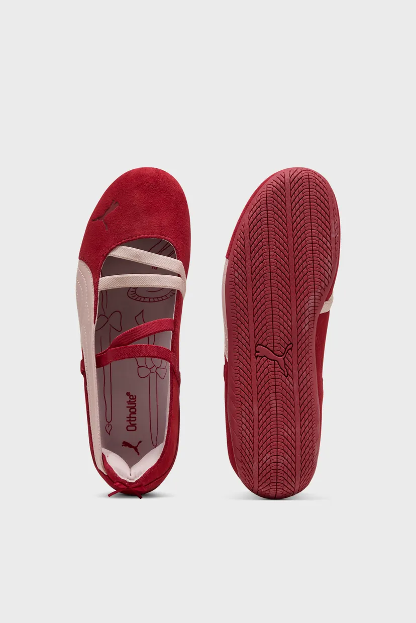 Женские красные замшевые балетки Speedcat Lovelace Ballet Sneakers Women 5
