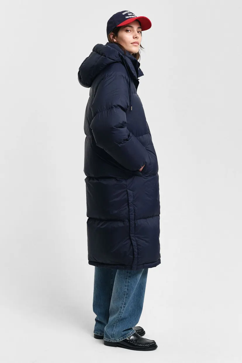 Женский темно-синий пуховик FULL LENGTH DOWN COAT 3