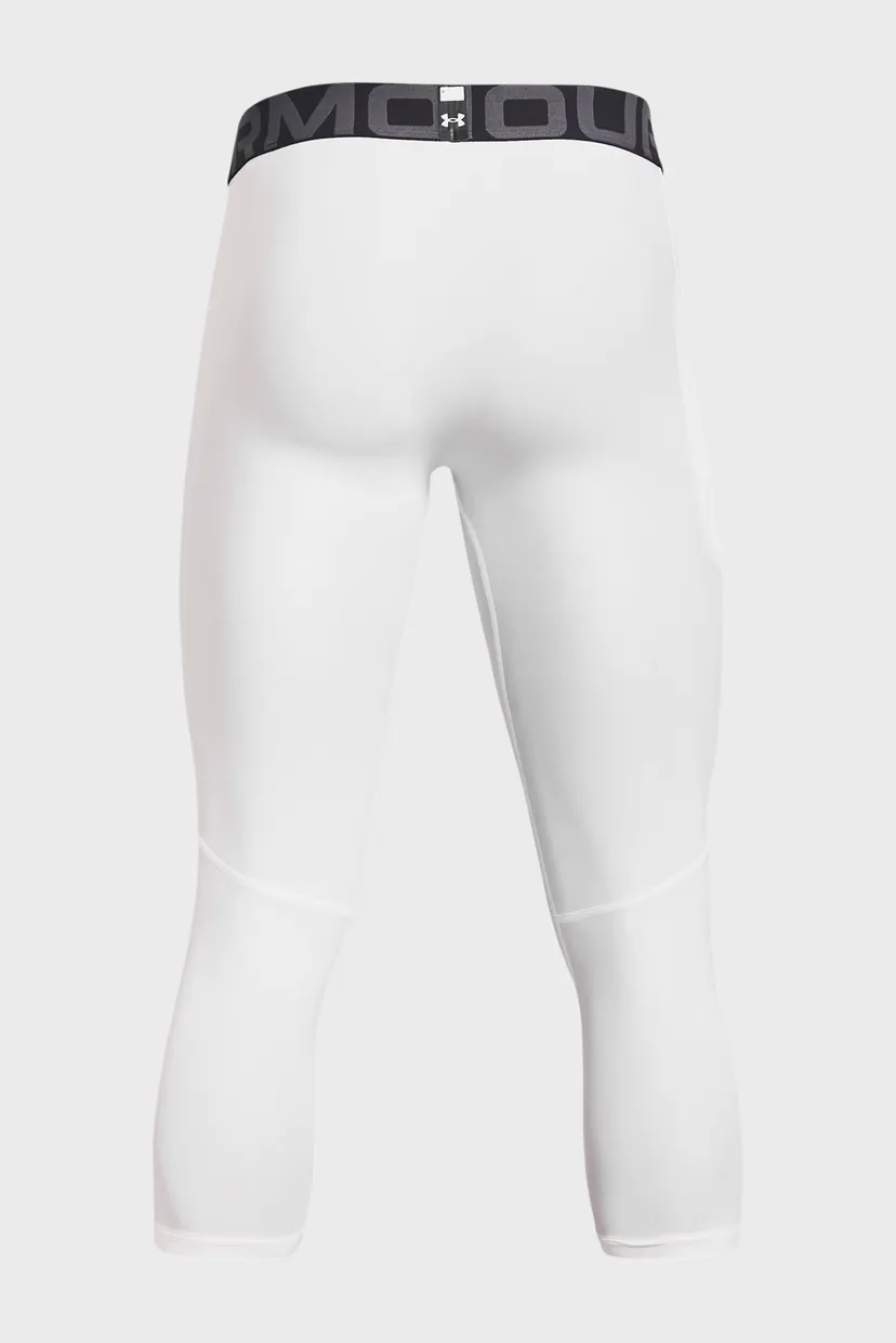 Мужские белые тайтсы UA HG Armour 3/4 Legging 7