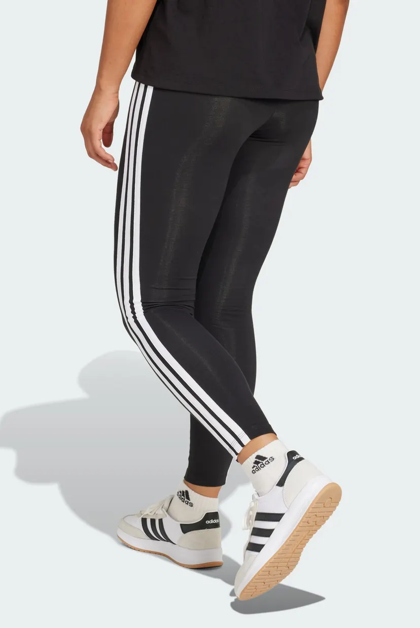 Жіночі чорні тайтси Essentials 3-Stripes Cotton 3