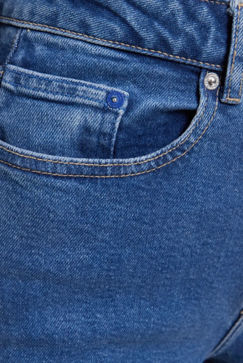 Женские синие джинсы straight denim 3