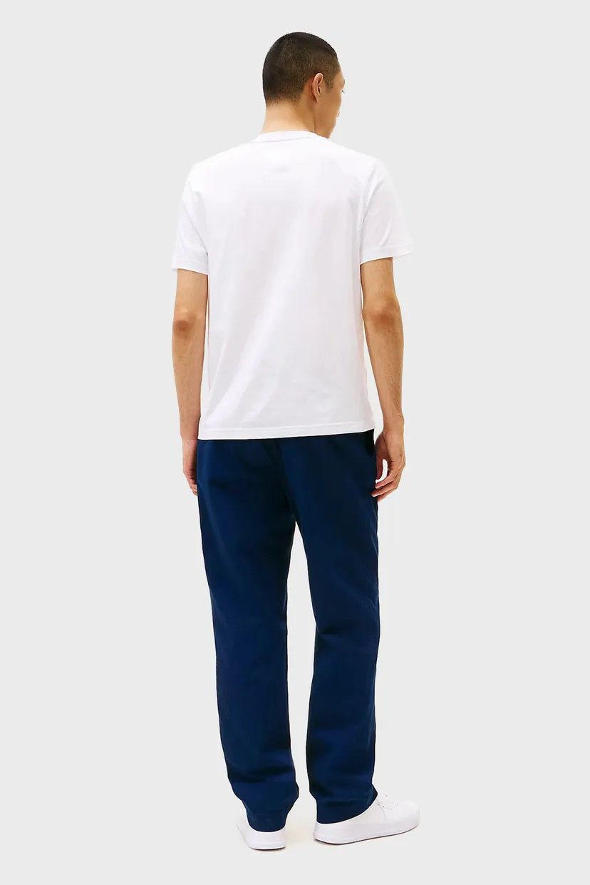 Мужская белая футболка HILFIGER CENTER STACK TEE 3