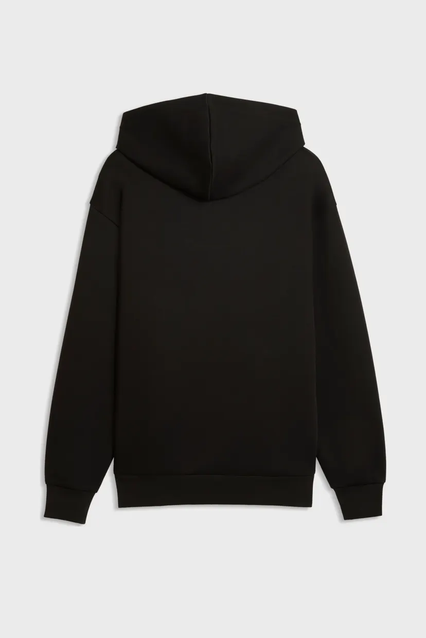 Мужское черное худи Essentials Elevated Cat Logo Relaxed Hoodie Men 5
