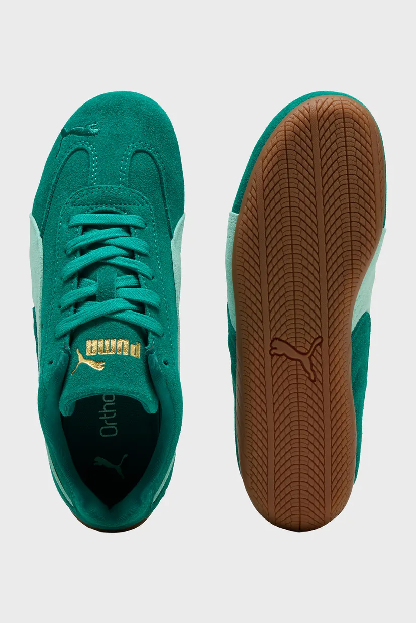 Дитячі зелені замшеві кросівки Speedcat Sneakers Youth 4