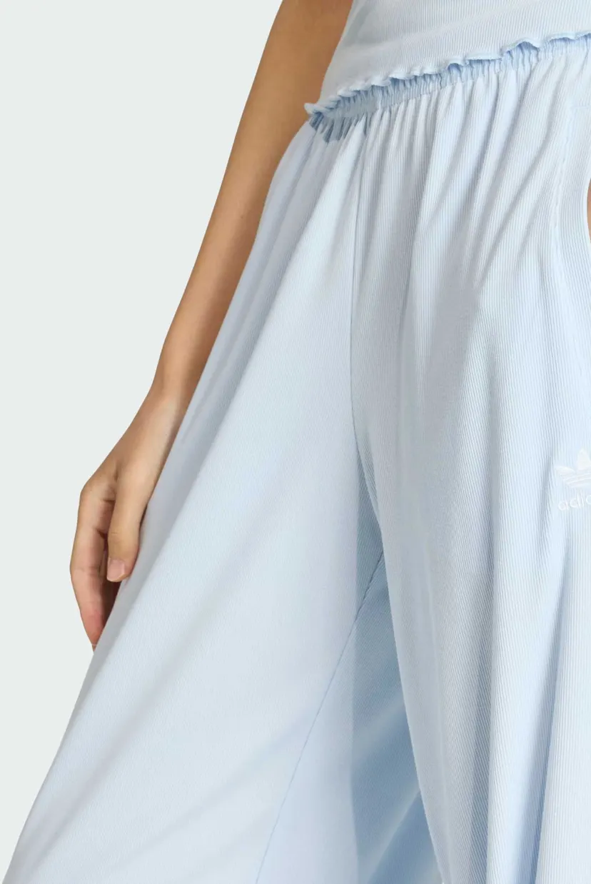 Женские голубые спортивные брюки ESSENTIALS SCALLOPED EDGE 4