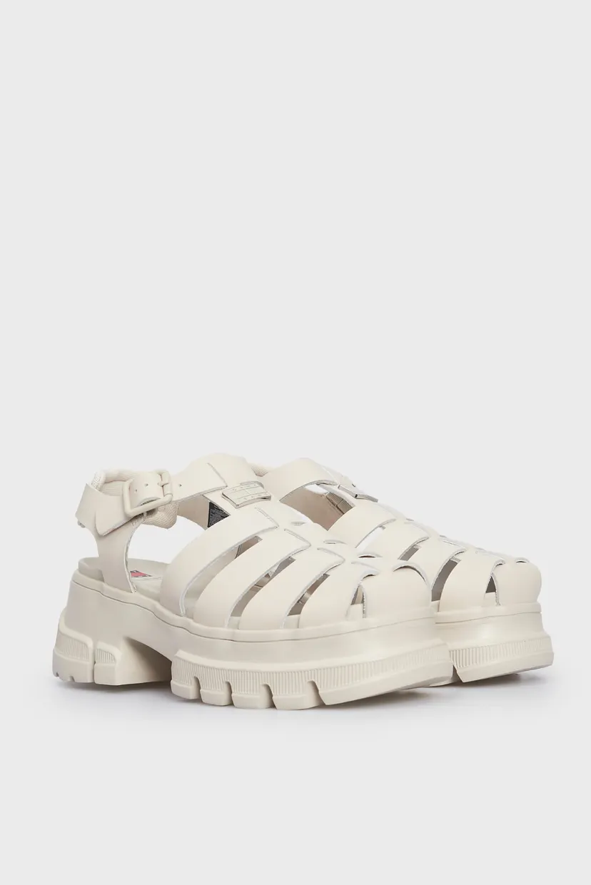 Жіночі білі шкіряні сандалі TJW FISHERMAN SANDAL 3
