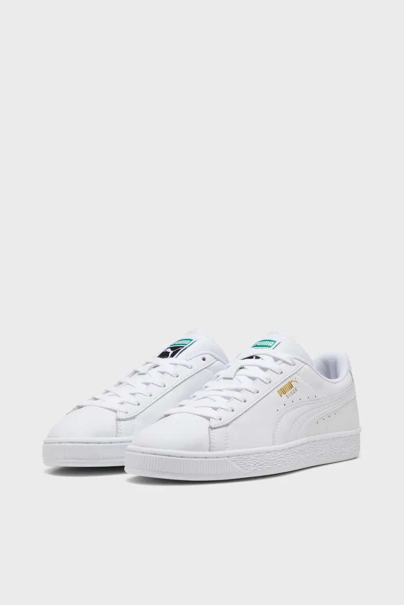 Белые кожаные сникерсы Suede Sneakers Unisex 3