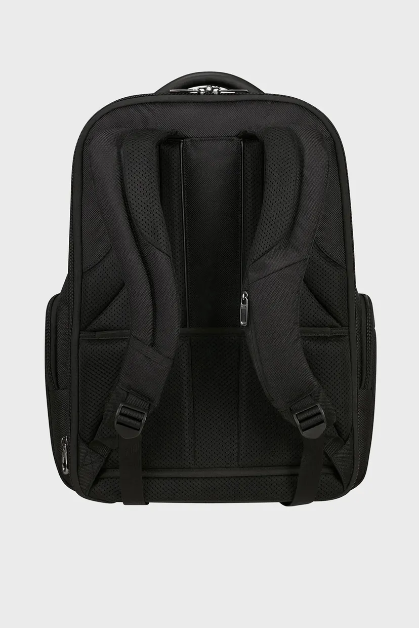 Чоловічий чорний рюкзак для ноутбука PRO-DLX 6 BLACK 4