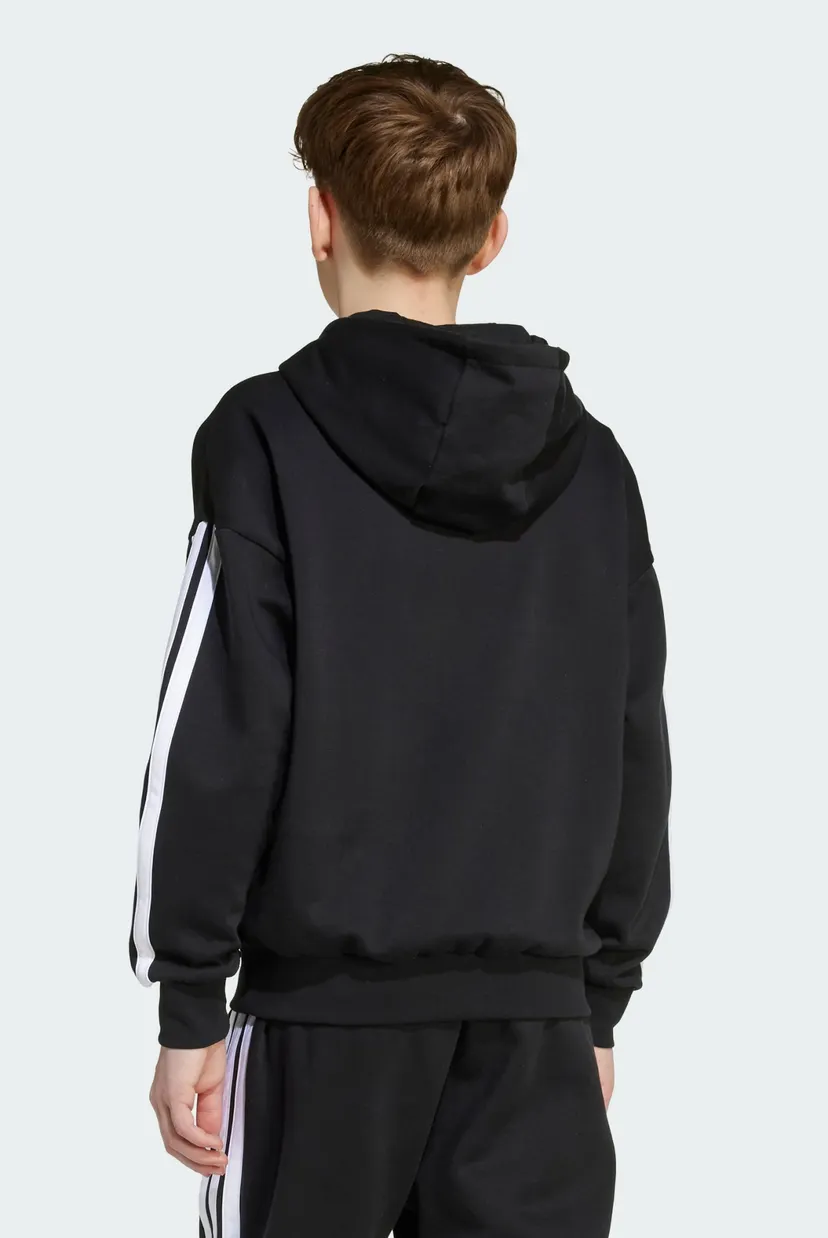 Детское черное худи House of Tiro Fleece Kids 8