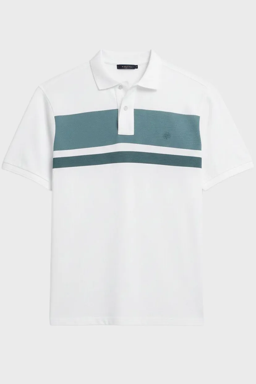 Чоловіче біле поло regular fit 5