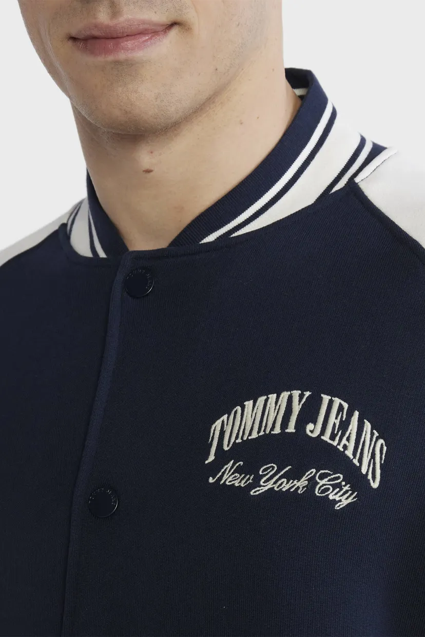 Мужской темно-синий бомбер TJM OVZ VARSITY BOMBER JACKET 5