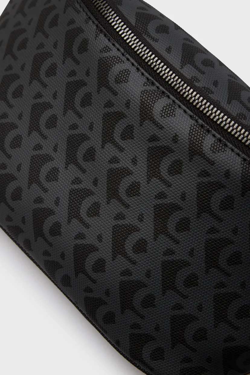 Чоловіча чорна поясна сумка з візерунком MATTE AOP SQ WAISTBAG 5