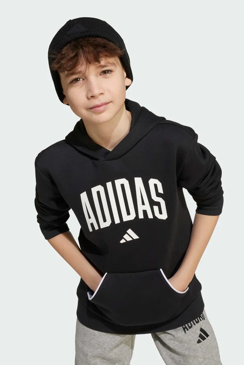 Дитяче чорне худі Seasonals Essentials Collegiate Typography Kids 5