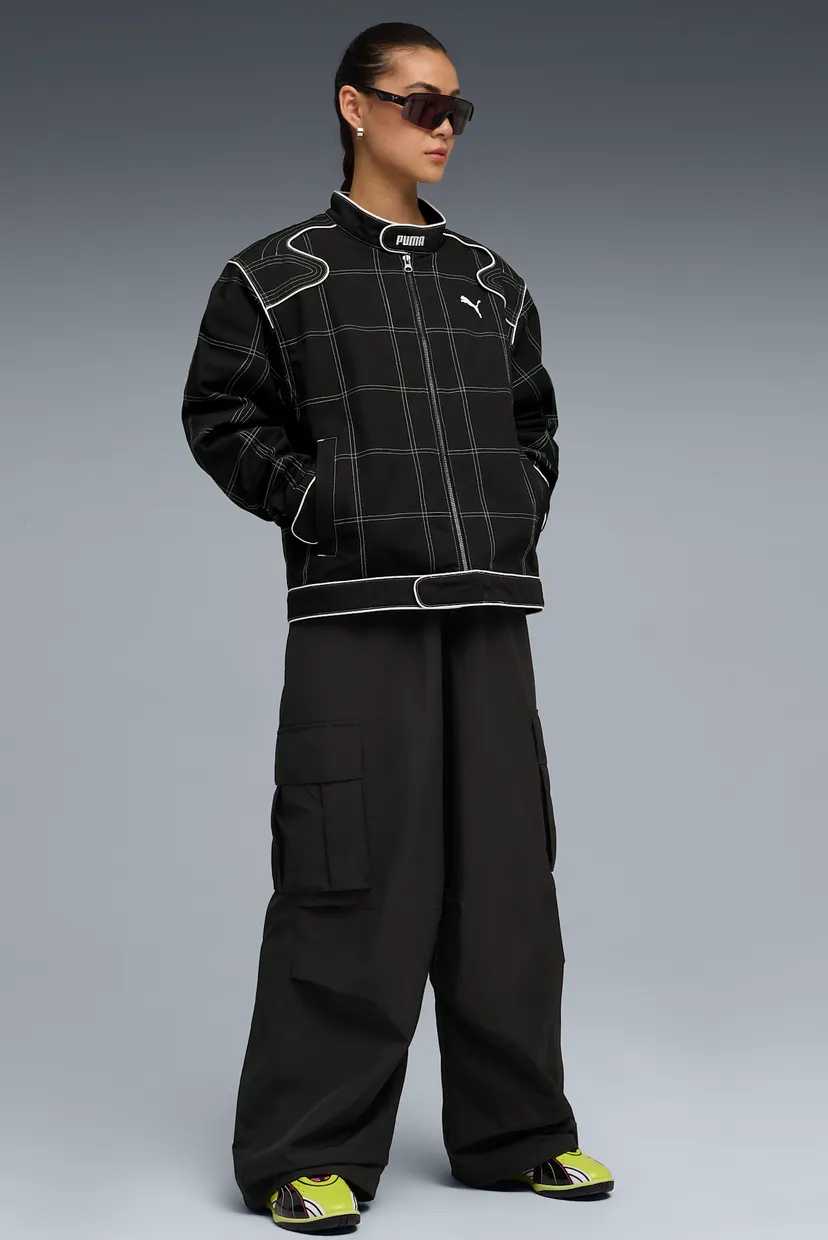 Черная куртка в клетку FUTURE.PUMA.ARCHIVE Racer Jacket Unisex